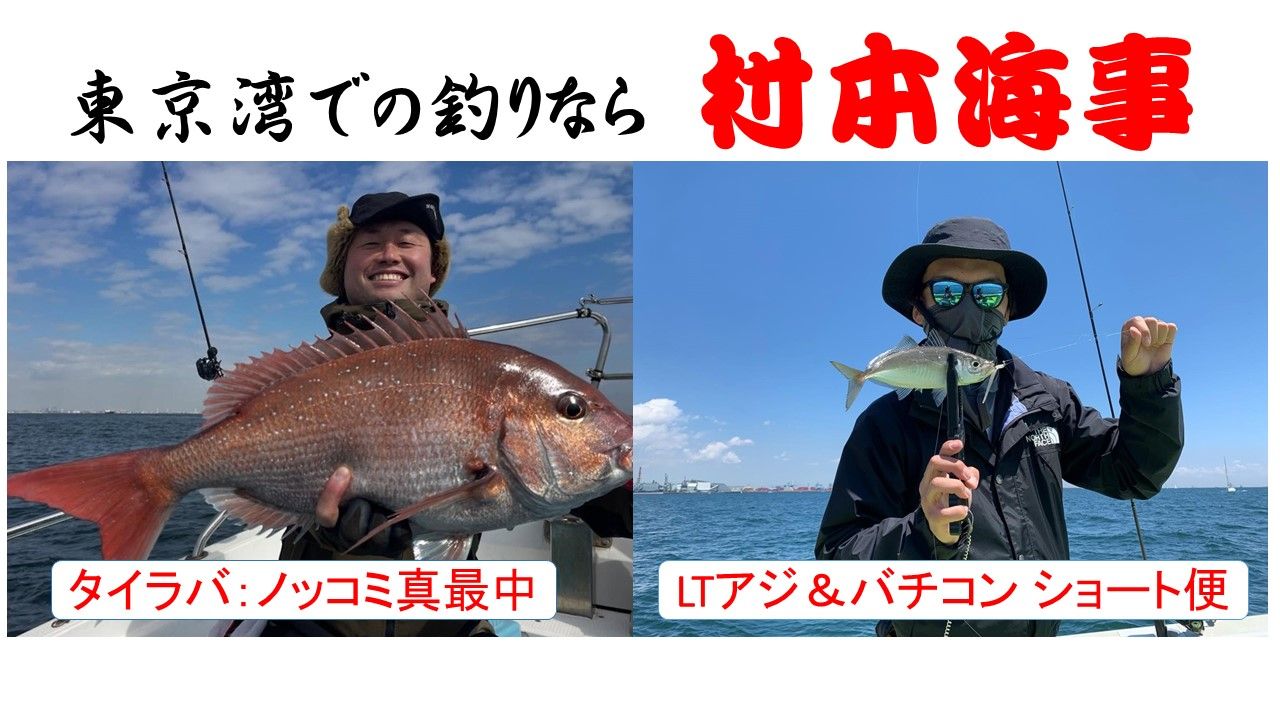 東京湾での船釣りなら「村本海事」@金沢八景